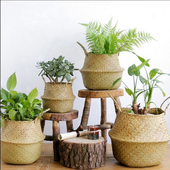 Rattan flowerpot - 1