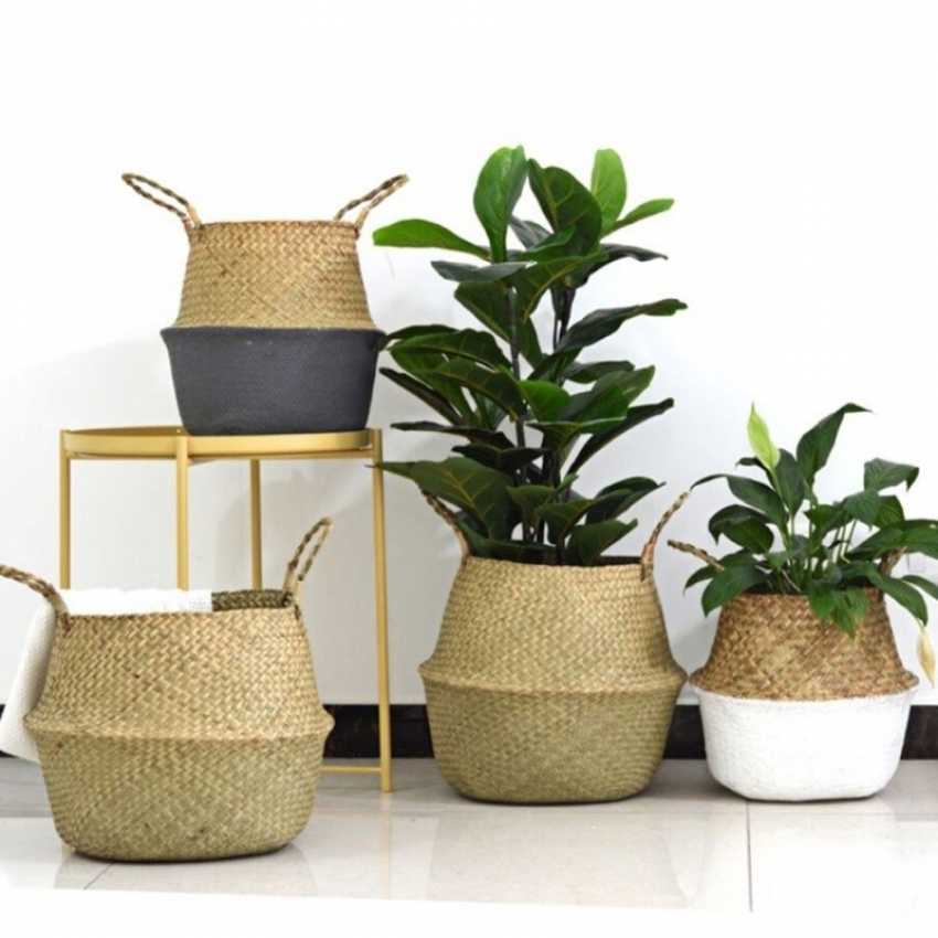 Rattan flowerpot