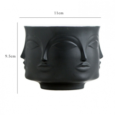 Handmade multi-faceted flowerpot - 6