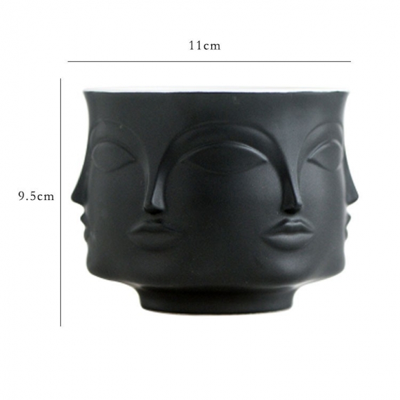 Handmade multi-faceted flowerpot - 6