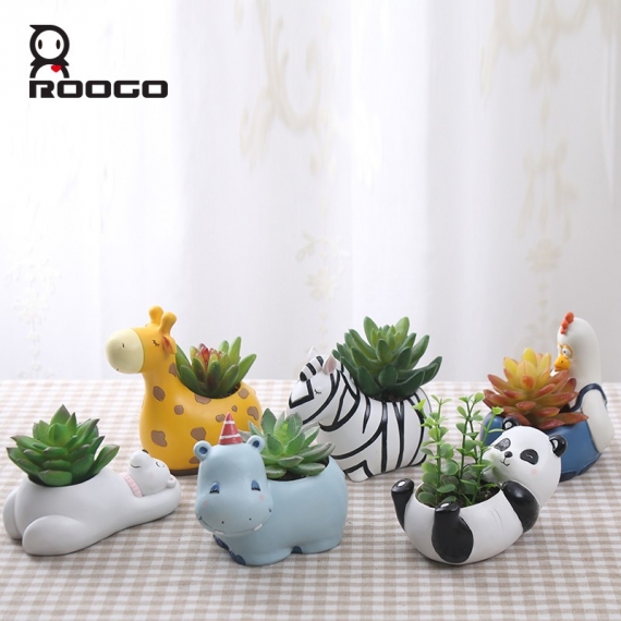 Cartoon roogo pot of animals - 1