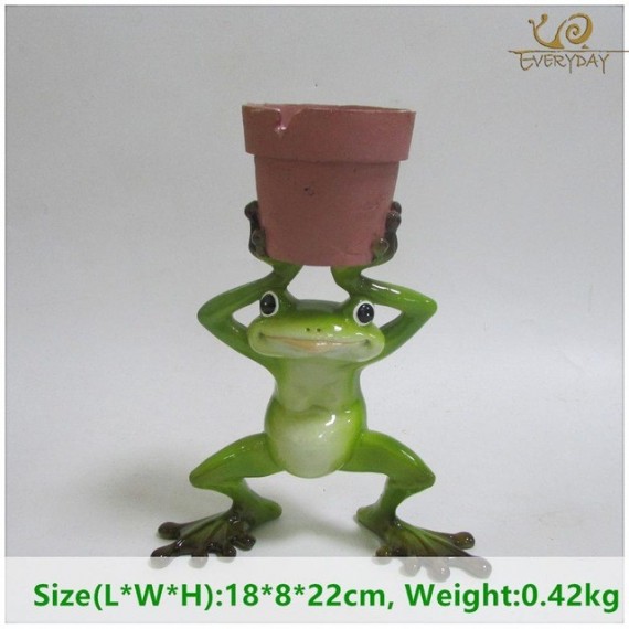 Frog holding a pot - 7