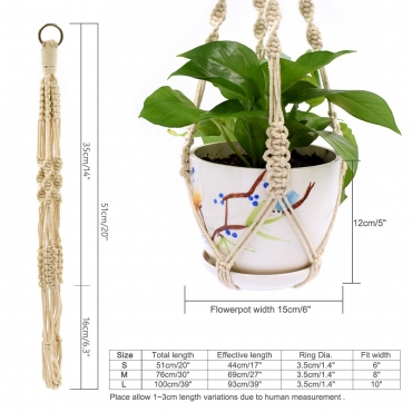 Suspensions en macramé (lot de 2) - 5