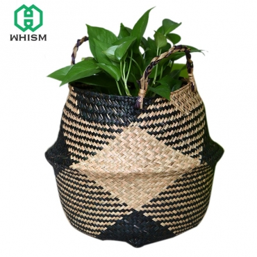 Cache-pot en osier design moderne - 2