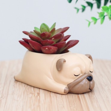 Sleeping dog flower pot - 2