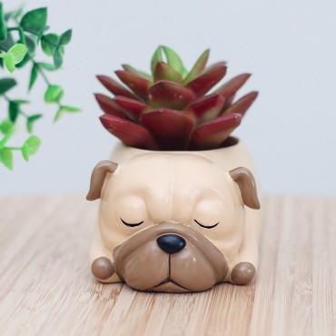 Sleeping dog flower pot - 3